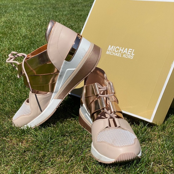 Michael Kors Shoes - Michael Kors Olympia Trainer Leather